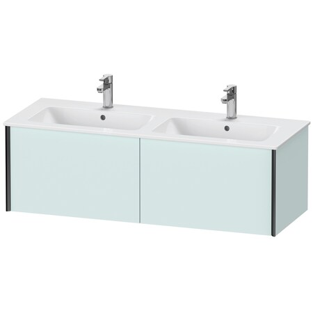 Xviu Wall-Mounted Vanity Unit Light Blue Matt